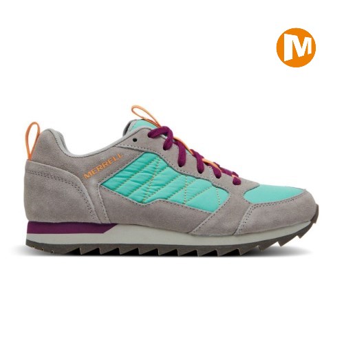 Merrell Alpine Sneaker Damen Grau/Türkis [DE-JENWT]